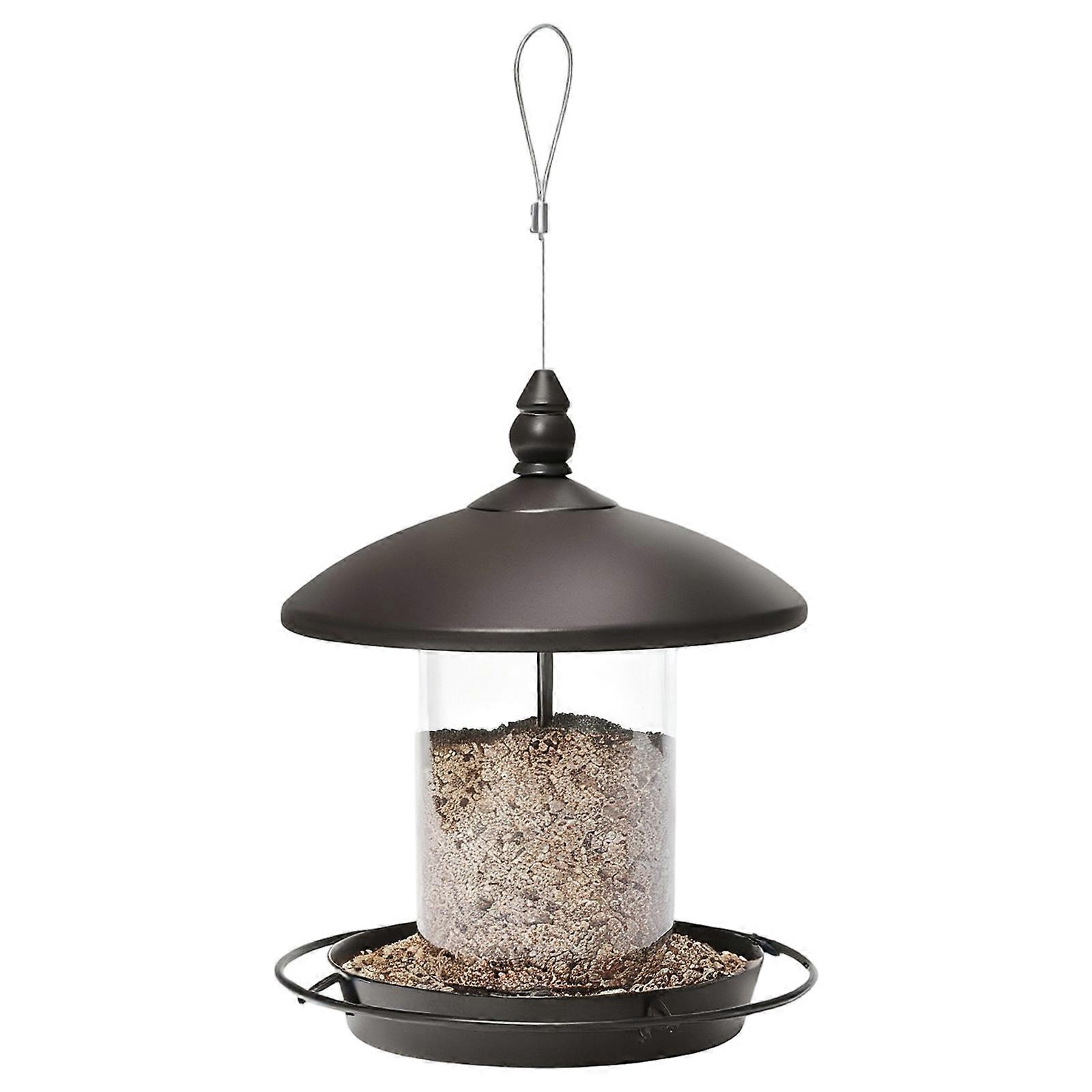 Squirrels Proof Bird Feeder Large Capacity Easy Mount Bird Feeding Station Hanging Feeder for Outdoor Bird Observation Multicolor