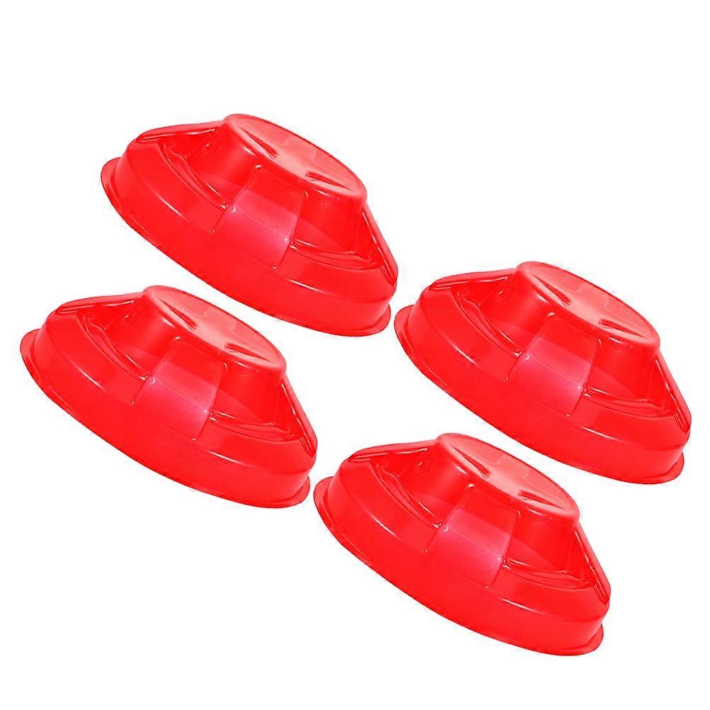 Detector Cover Fire Alarm Protector for Protection 4Pcs Plastic Red