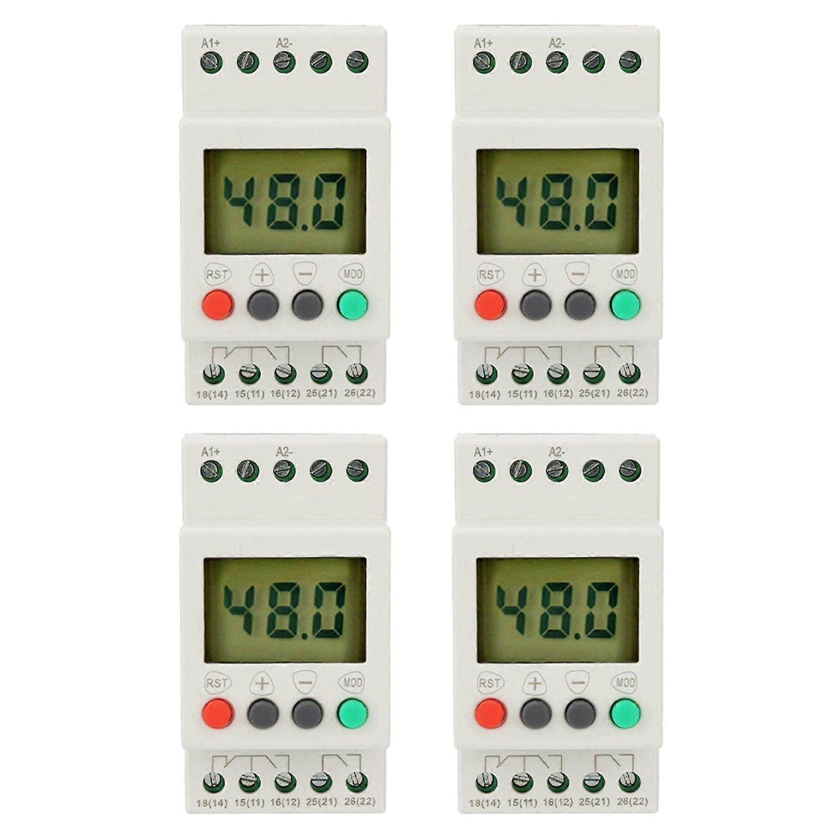 4X Voltage Detection Relay SVR1000 Voltage Protection Digital Single Phase Monitoring Protection Relays,ACDC 24-48V