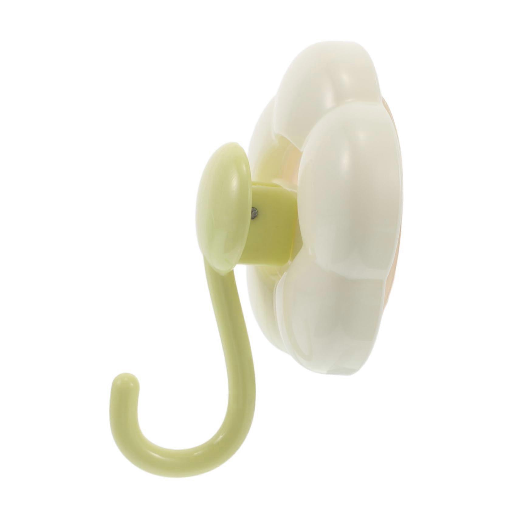 Suction Cup Hooks Chrome NoDrill Bathroom Hooks for Glass and Tile, Reusable Wall Mount