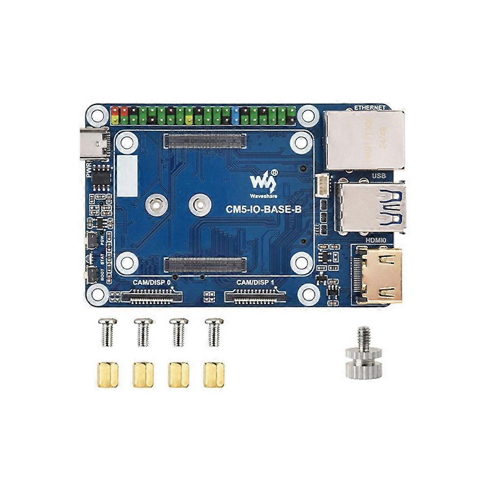 Waveshare Mini Basis Board für Raspberry Pi CM5 Expansion Board B-Typ HDMI-Kompatibel RJ45 Gigabit Ethernet M.2 Slot für CM5