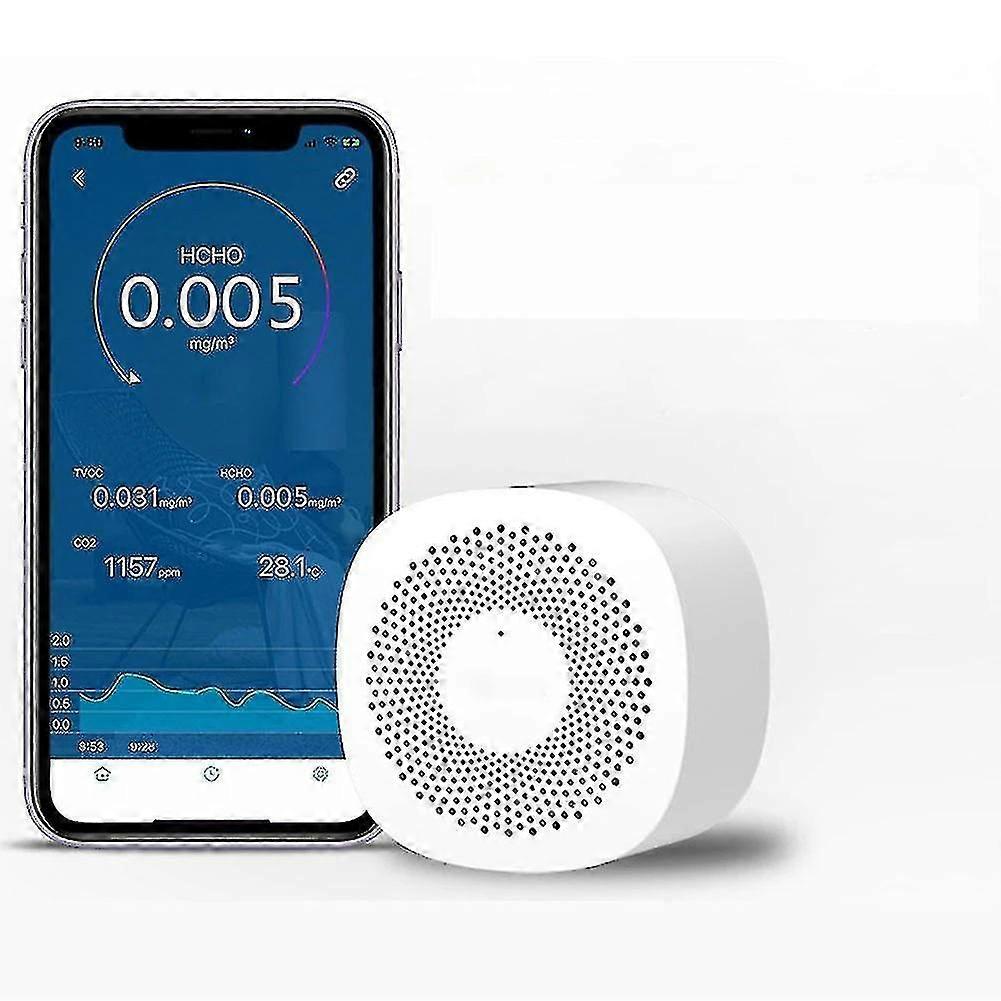 Digital CO2 Meter Gas Detektor CO2 Sensor Luftqualität Monitor Formaldehyd Tvoc Kohlendioxid Wireless App Air Analyzer