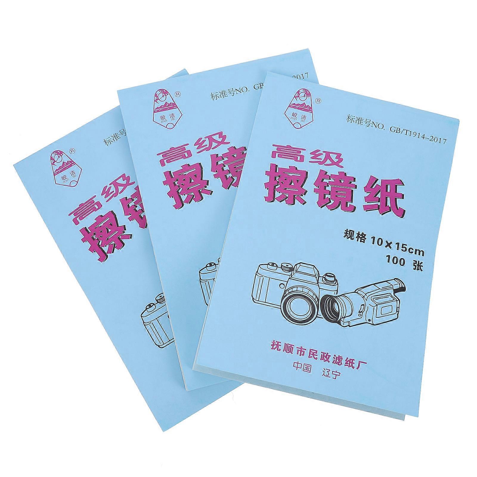 300 Sheets Lens Cleaning Paper Tissue Special Microscope Cleaning Paper