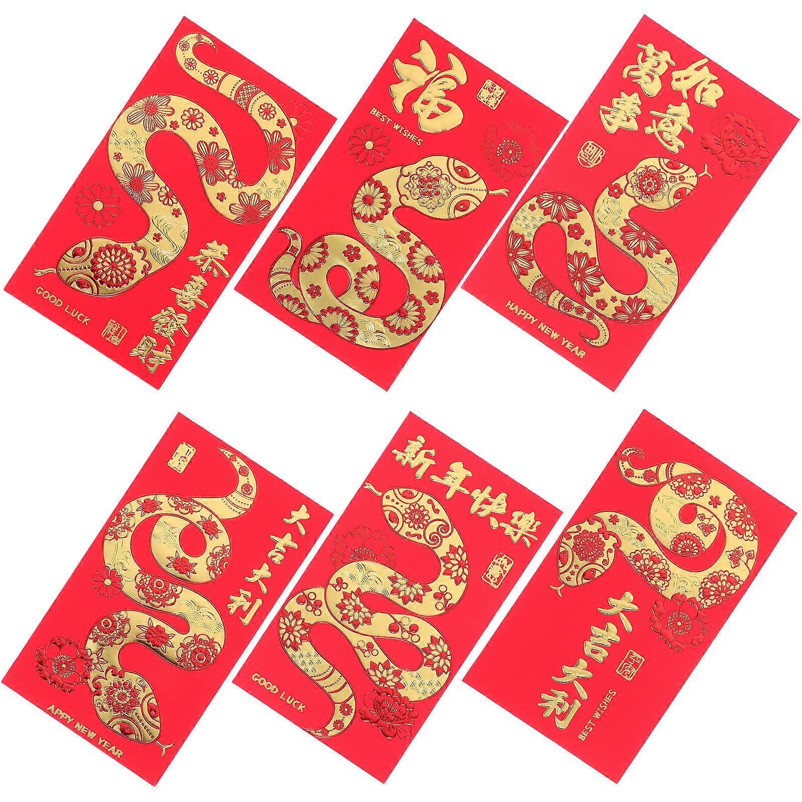 Chinese New Year Red Packets for Storage 36Pcs Assorted Color Envelopes