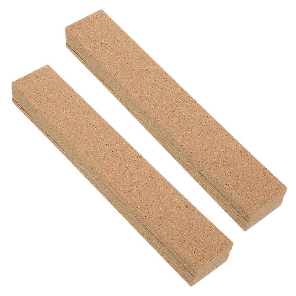 Frameless Cork Bulletin Strips for Office Use 10Pcs Adhesive Cork Strips