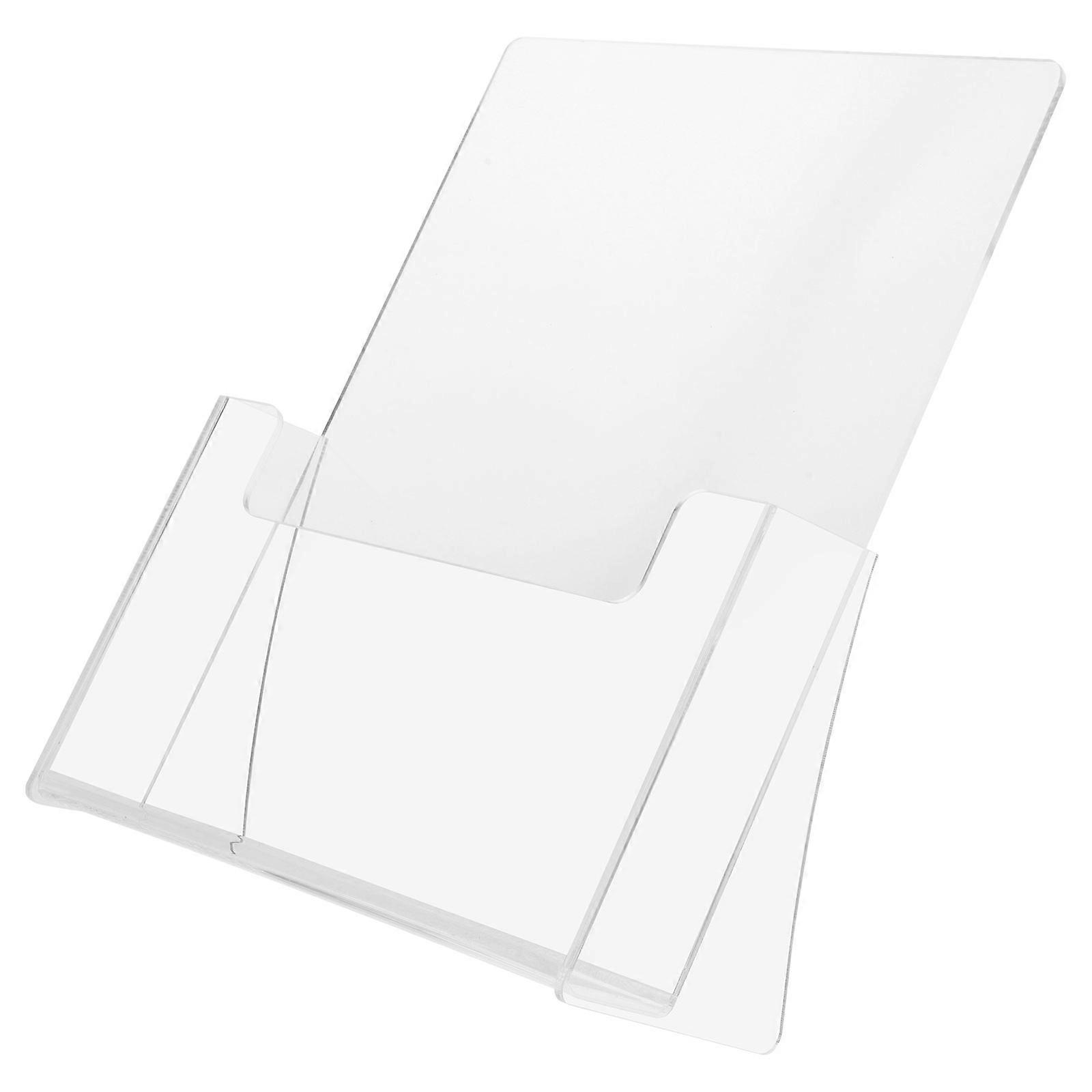 Clear Acrylic Brochure Stand for Home Organization Document Holder