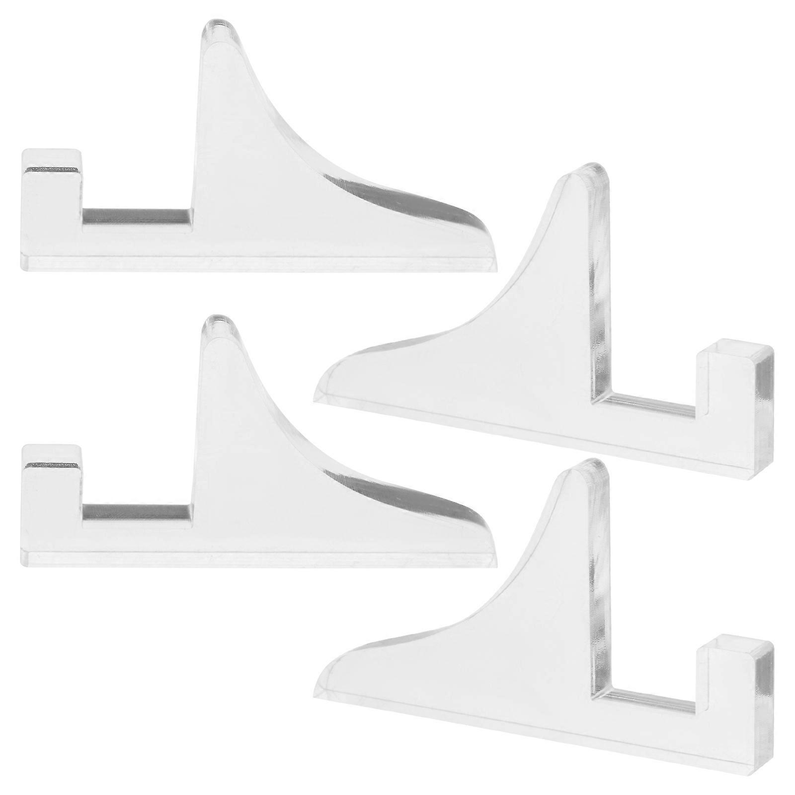 Transparent Acrylic Display Stand for Picture Frames Storage Use 2Pairs