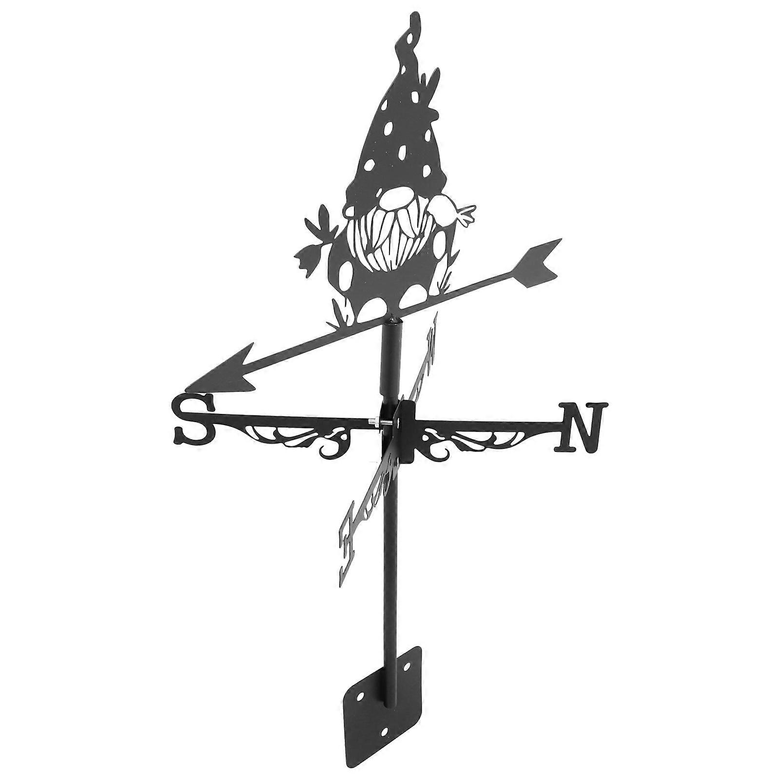 Weathervane Gnome Wind Direction Indicator Decoration for Home Use