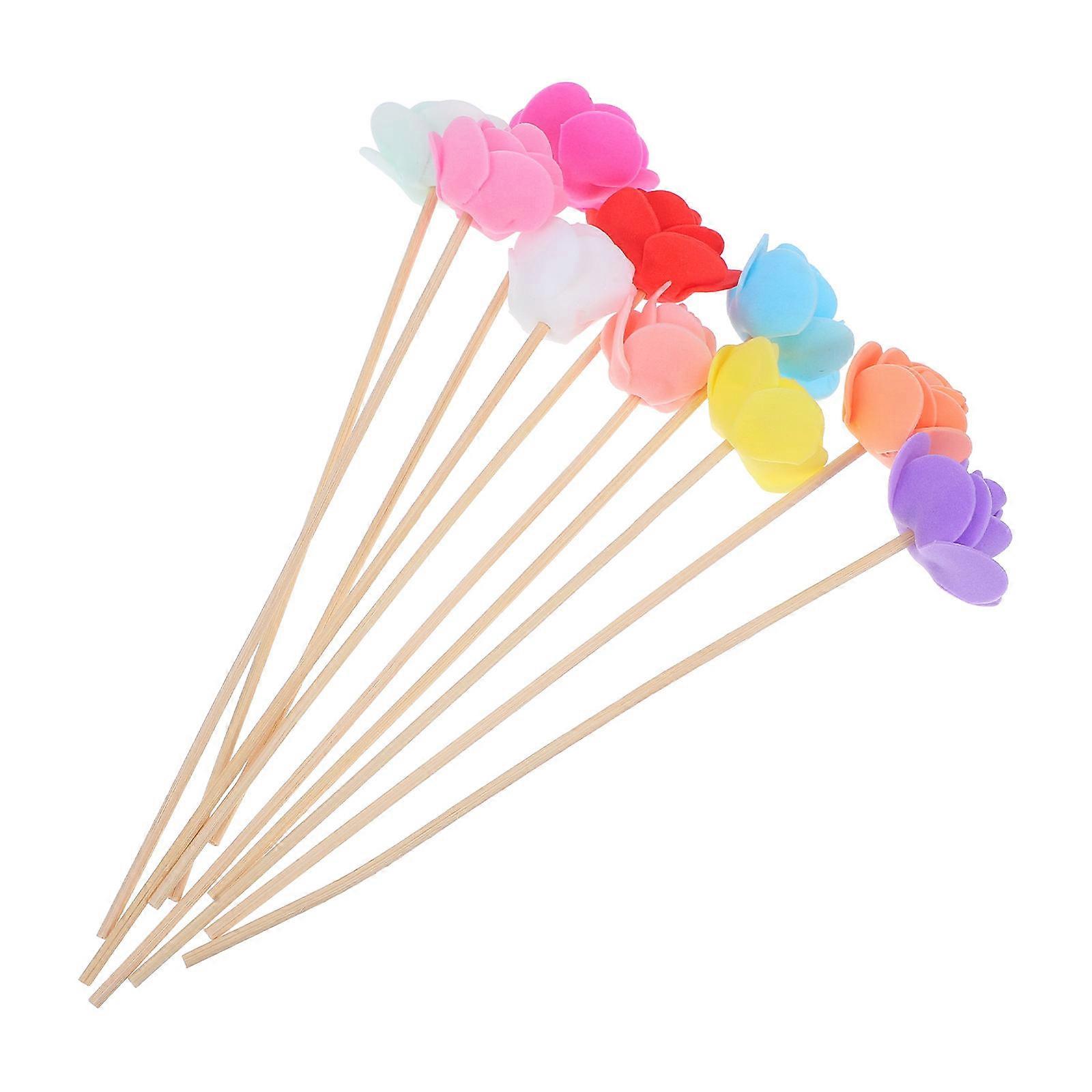 Assorted Color Wood Diffuser Sticks for Home Scent 10Pcs Fragrance Rods