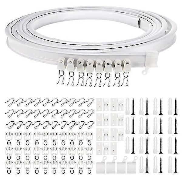 1-5 Meter Bendable Ceiling Track for Curtains, Flexible Ceiling Track (FMY) 2m