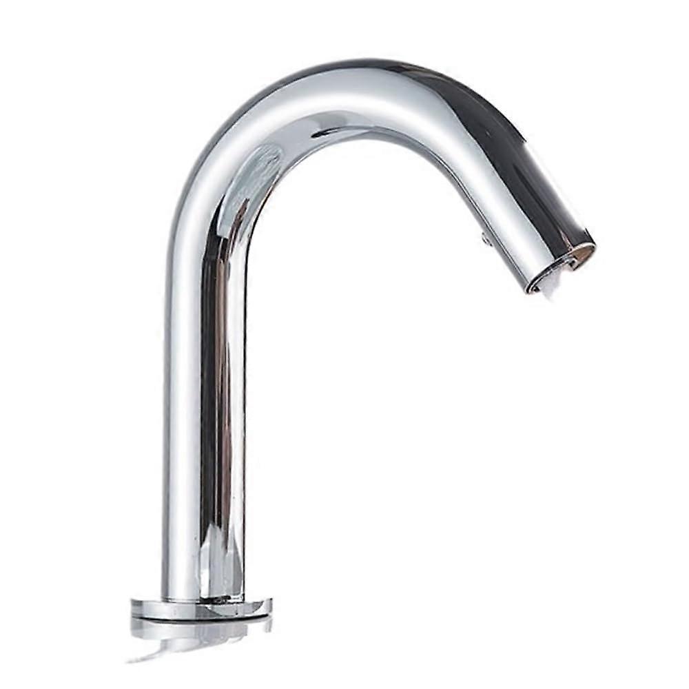 Touchless Sensor Faucet with Infrared Smart Control, Water Saving Deck Mount Tap Black 18cm