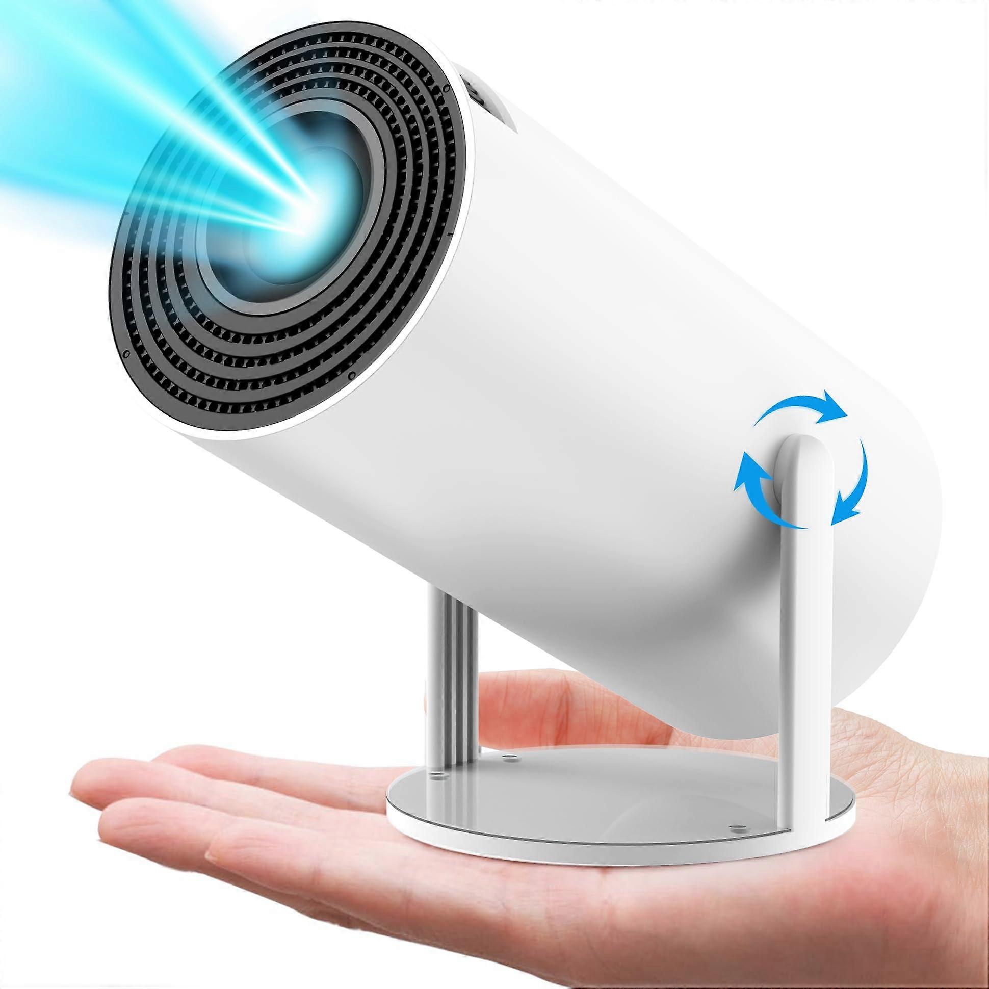 HY300 Mini Projector with WiFi6 and Bluetooth5.2, 4K Supported, 180° Projection for Home Theater