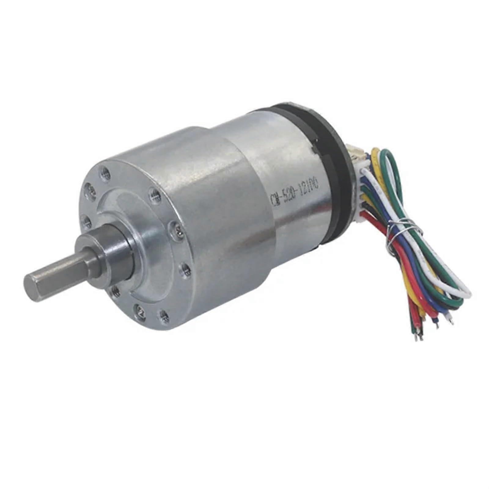 High Torque Micro DC Gear Motor With Encoder 1000 RPM, 12V High Efficiency, Compact Design for Robotics and Automation