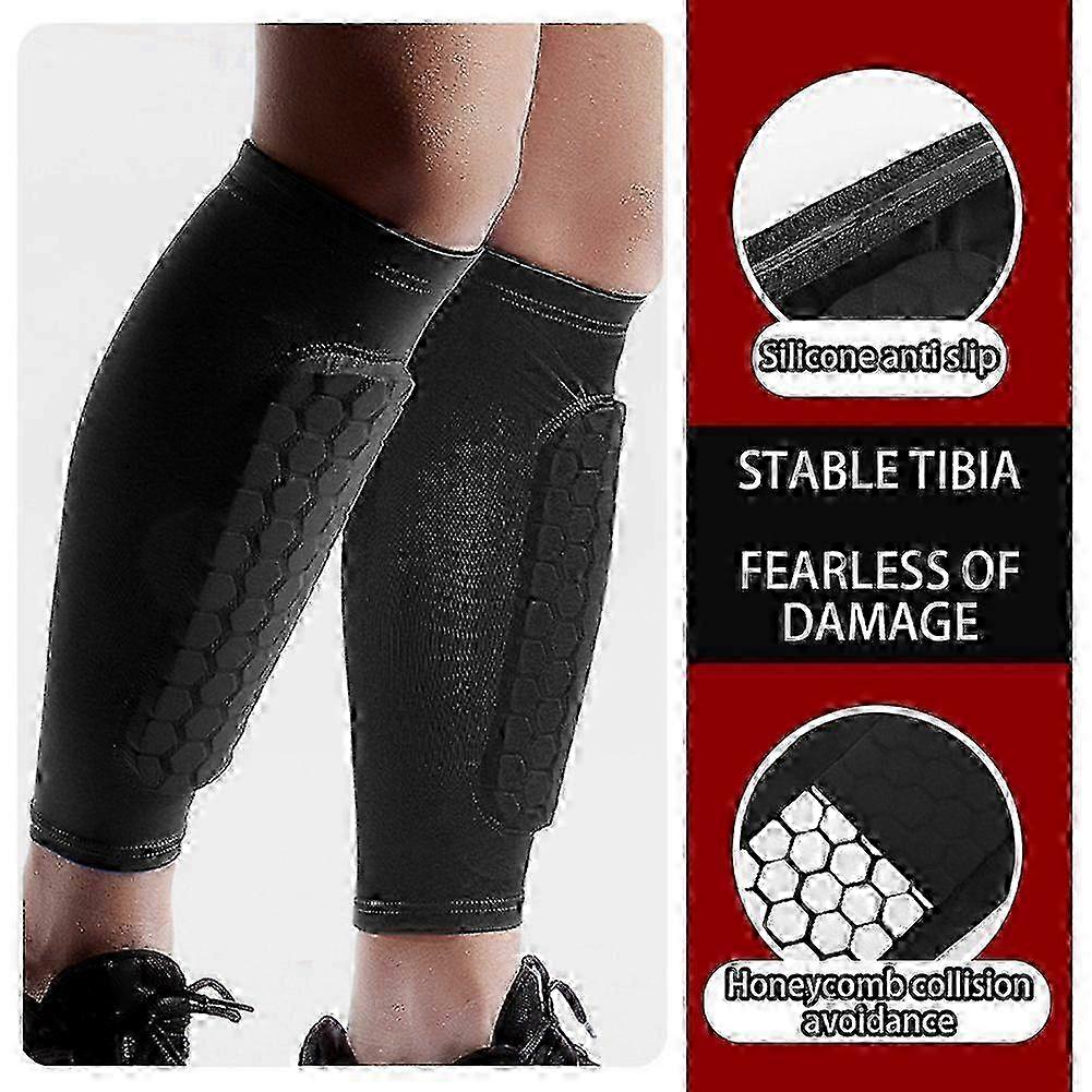 Shin Guards for Downhill Skiing with Calf Support Sleeves