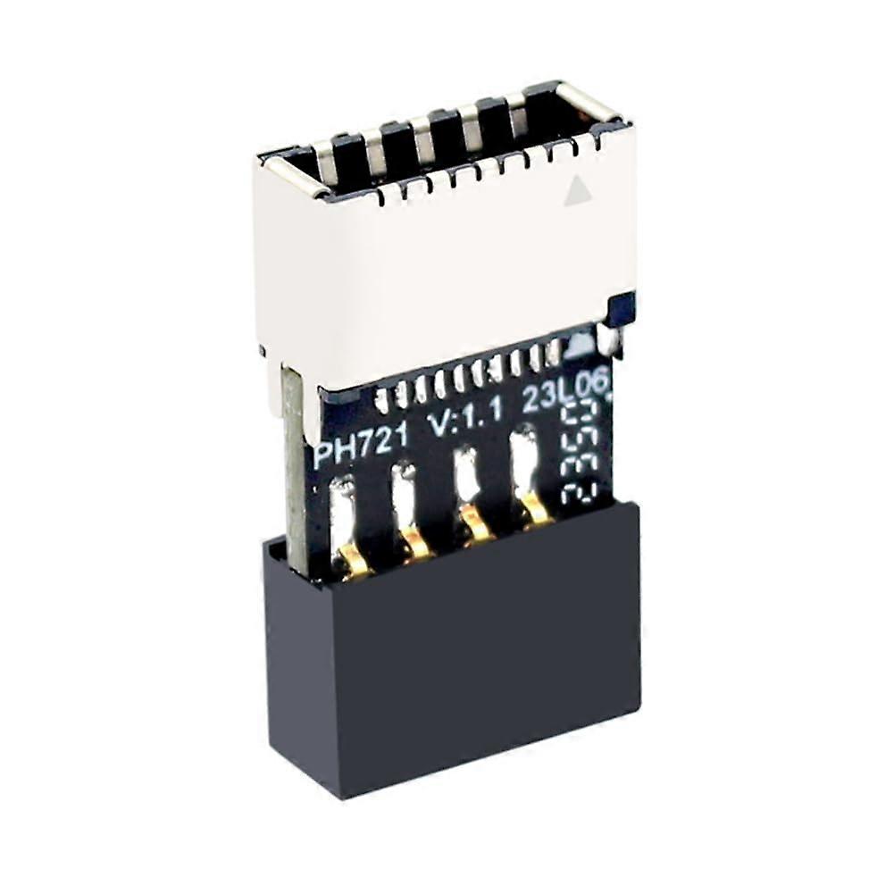 USB 2.0 to USBC Adapter, Motherboard 9Pin to TypeE Converter, Driver Installation