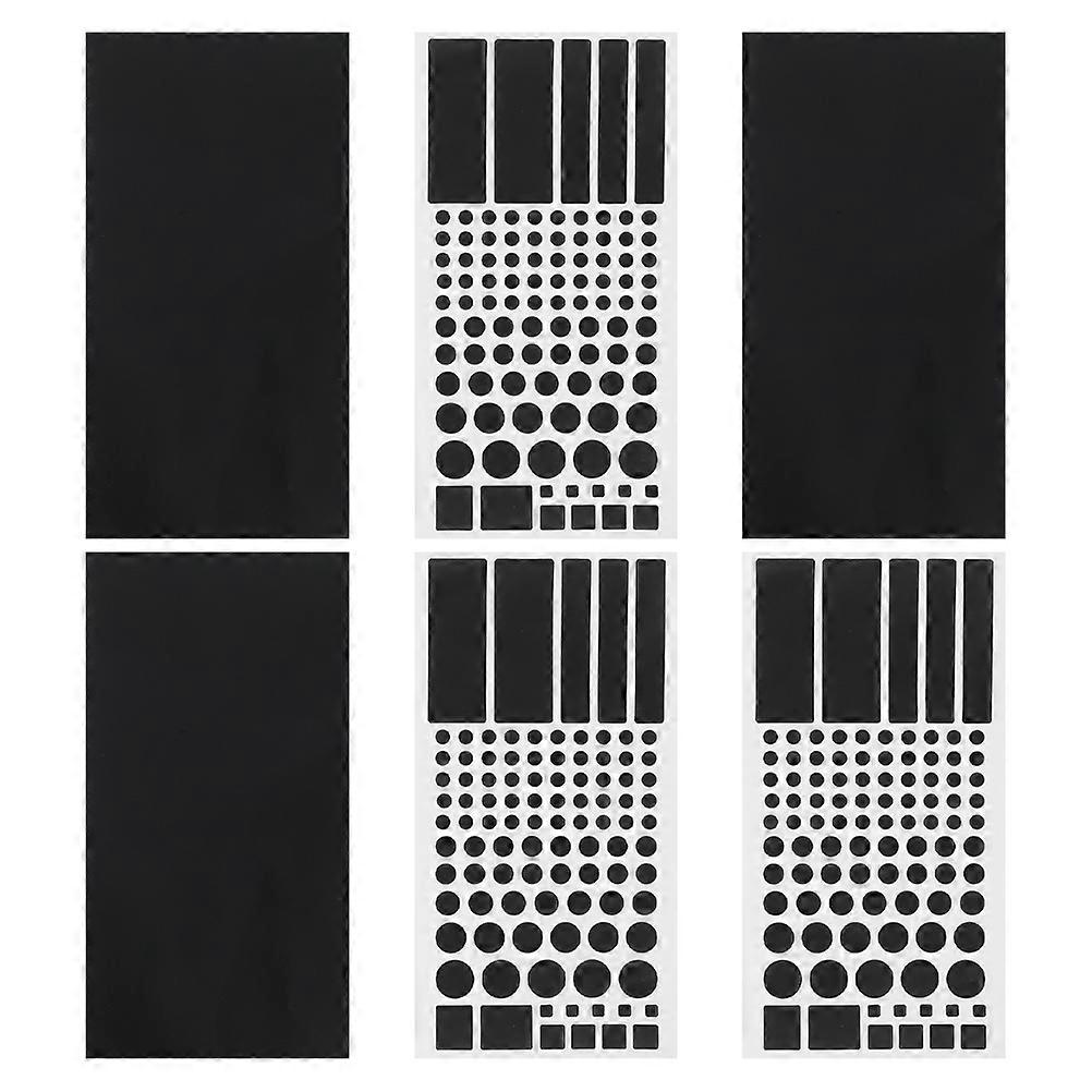 LED Light Blocking Stickers Black Dimming Sheets for Routers 30 Sheets