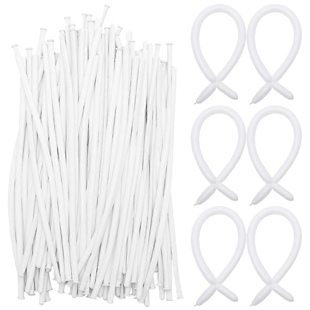 White Twisting Balloons Long Balloons for Flower Modeling 200Pcs Kit