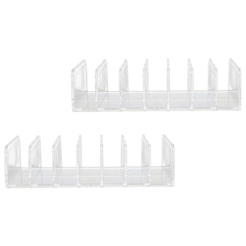 Cosmetic Storage Rack for Home 2Pcs Multi-Grid Makeup Rack for Pressed Powder