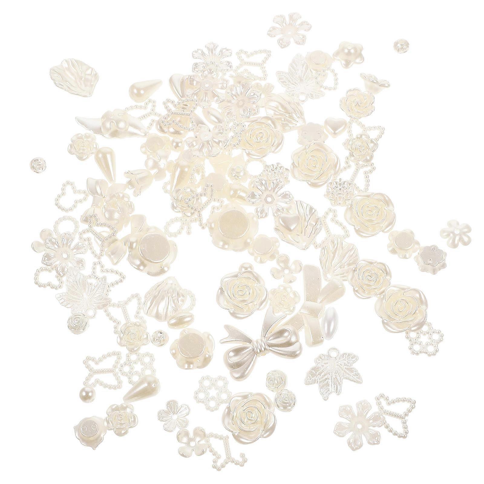 White Resin Flatback Charms for Phone Case DIY 1Set