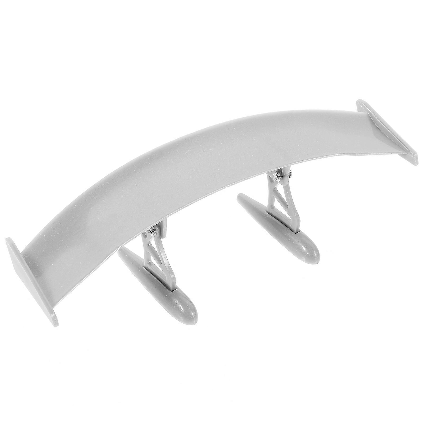 Mini Model Car Tail Wing for Car Model Silver Plastic Spoiler
