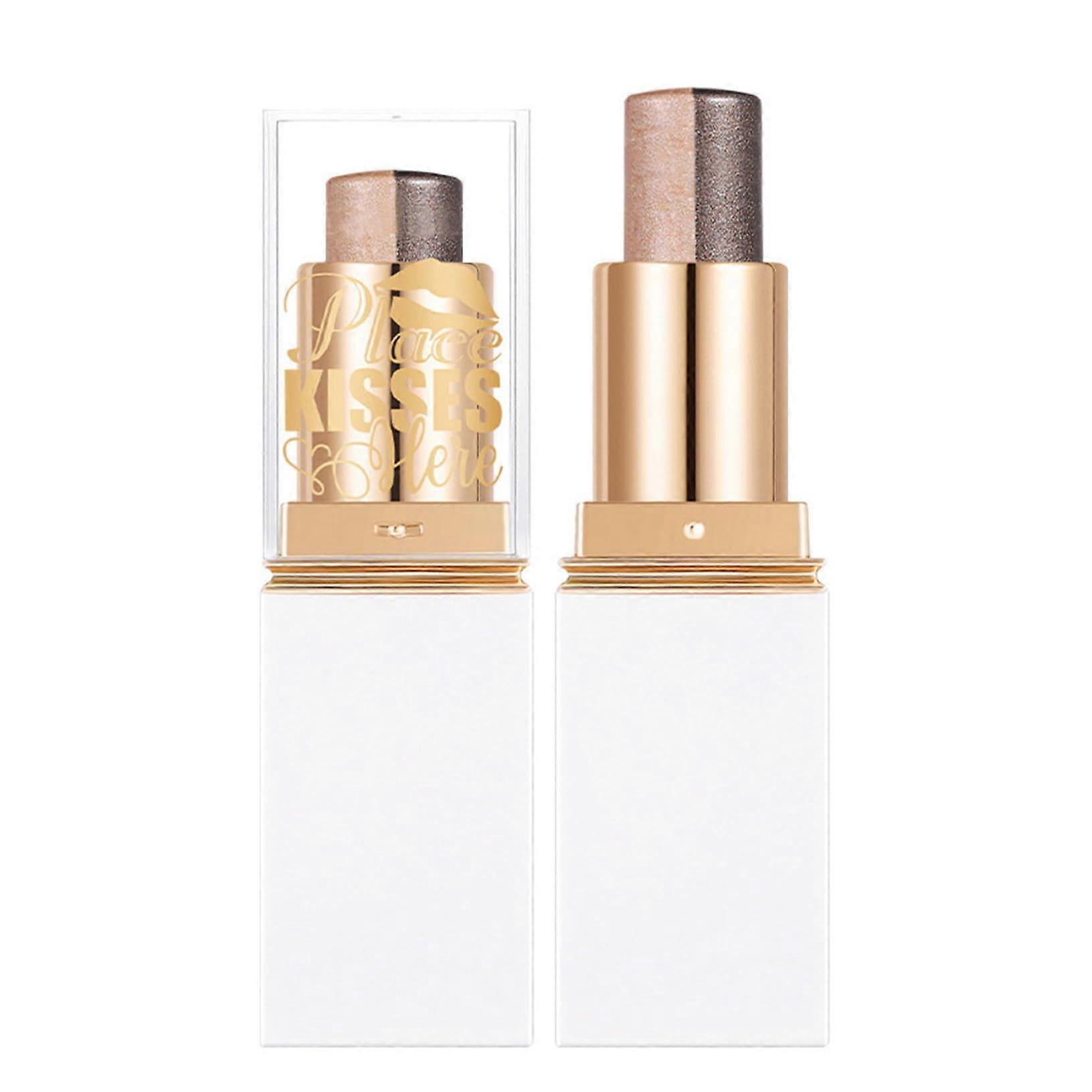 Shimmer Glitter Cream Eyeshadow Stick Dual Tone Gradient Long Lasting Waterproof Eye Makeup