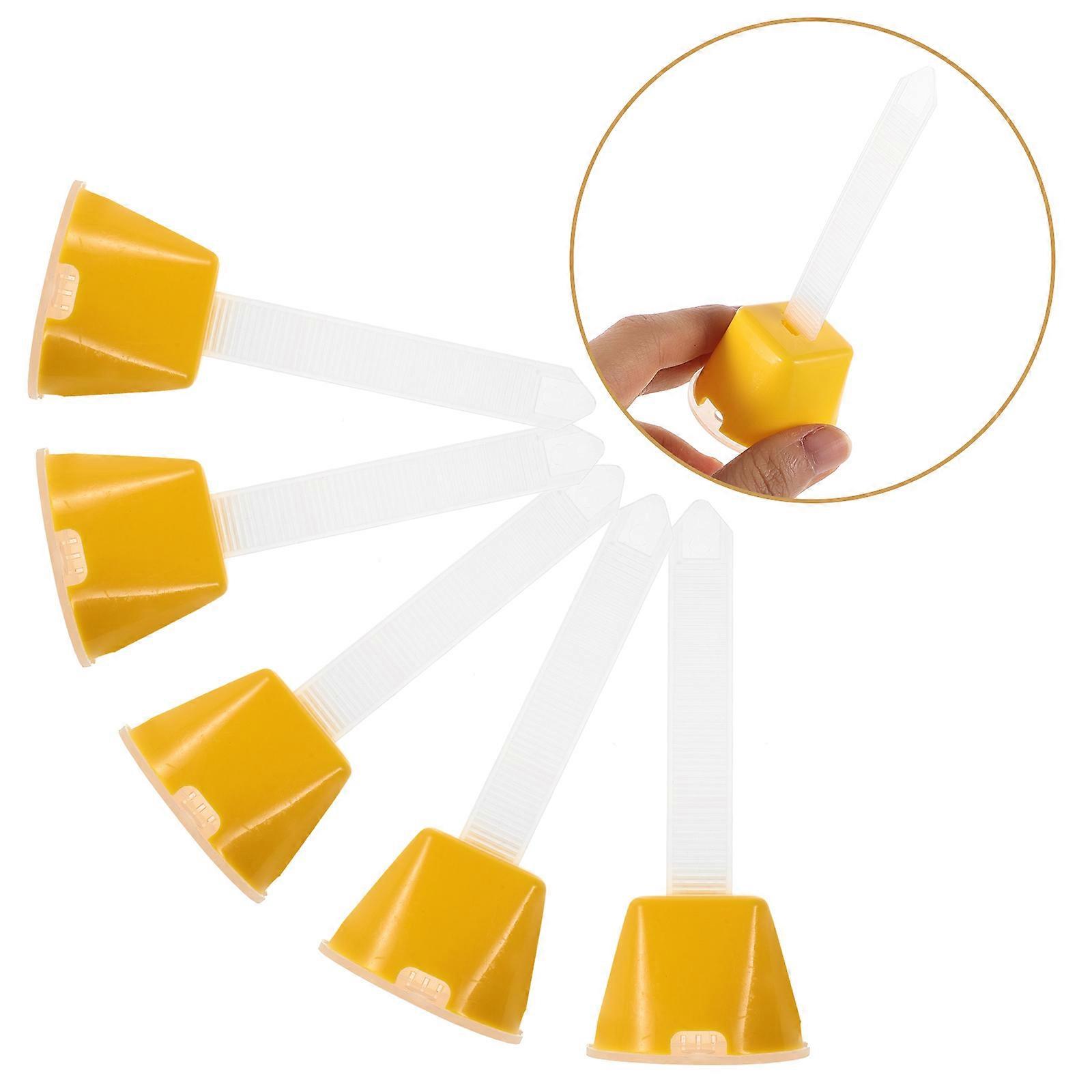 Tile Leveler Plastic Pin for Tile Leveling System 100Pcs Yellow Ceramic Spacers