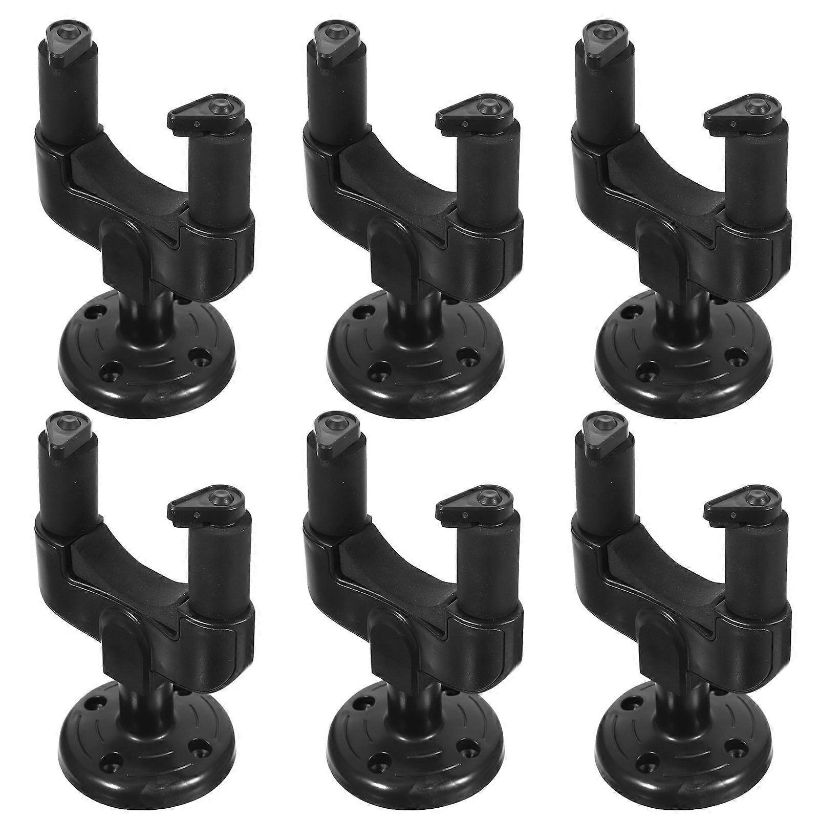 Guitar Hangers Wall Mount Auto Locking Grip 6Pcs Set for Hanging