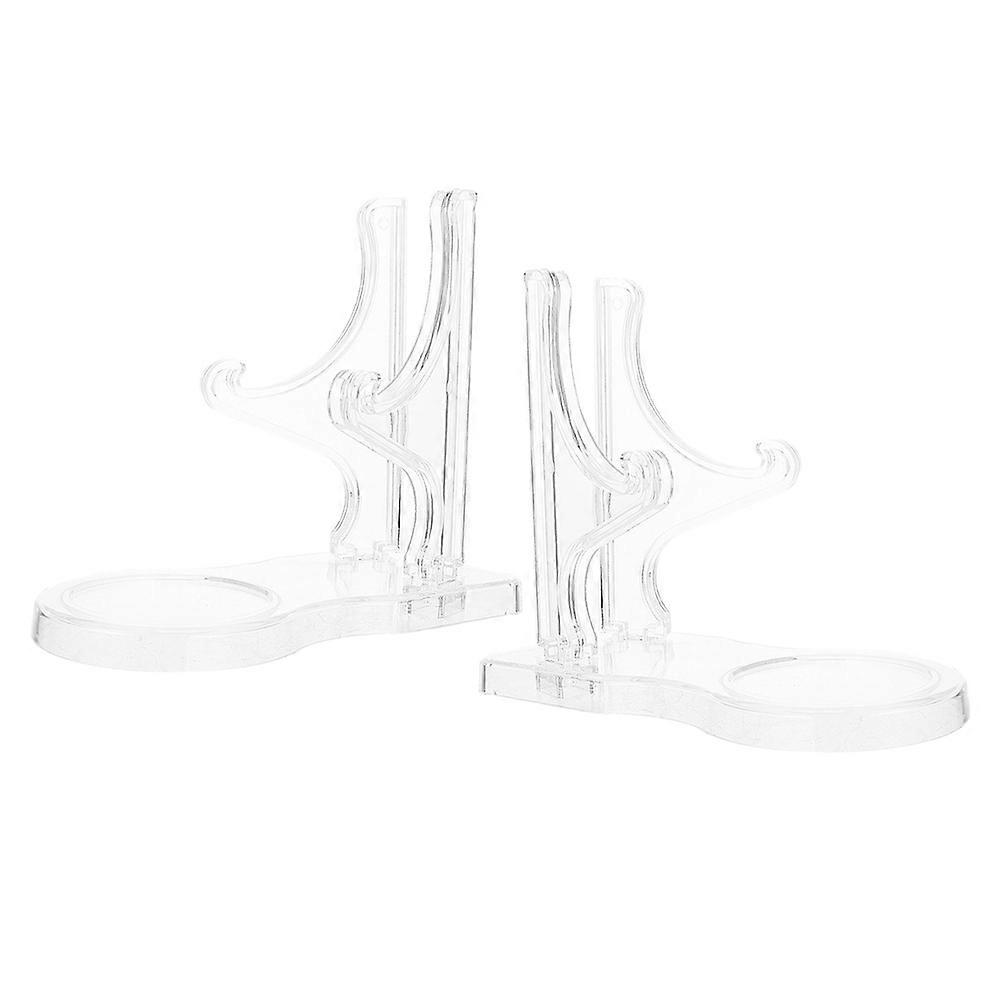 Tea Cup Display Stand Acrylic for Display 4Pcs Transparent Tray Holder