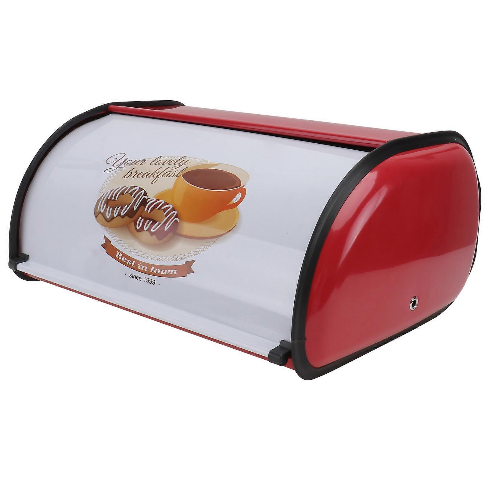 Kitchen Bread Bin Metal Bread Box for Storage Use 1Pcs Sturdy Storage Box