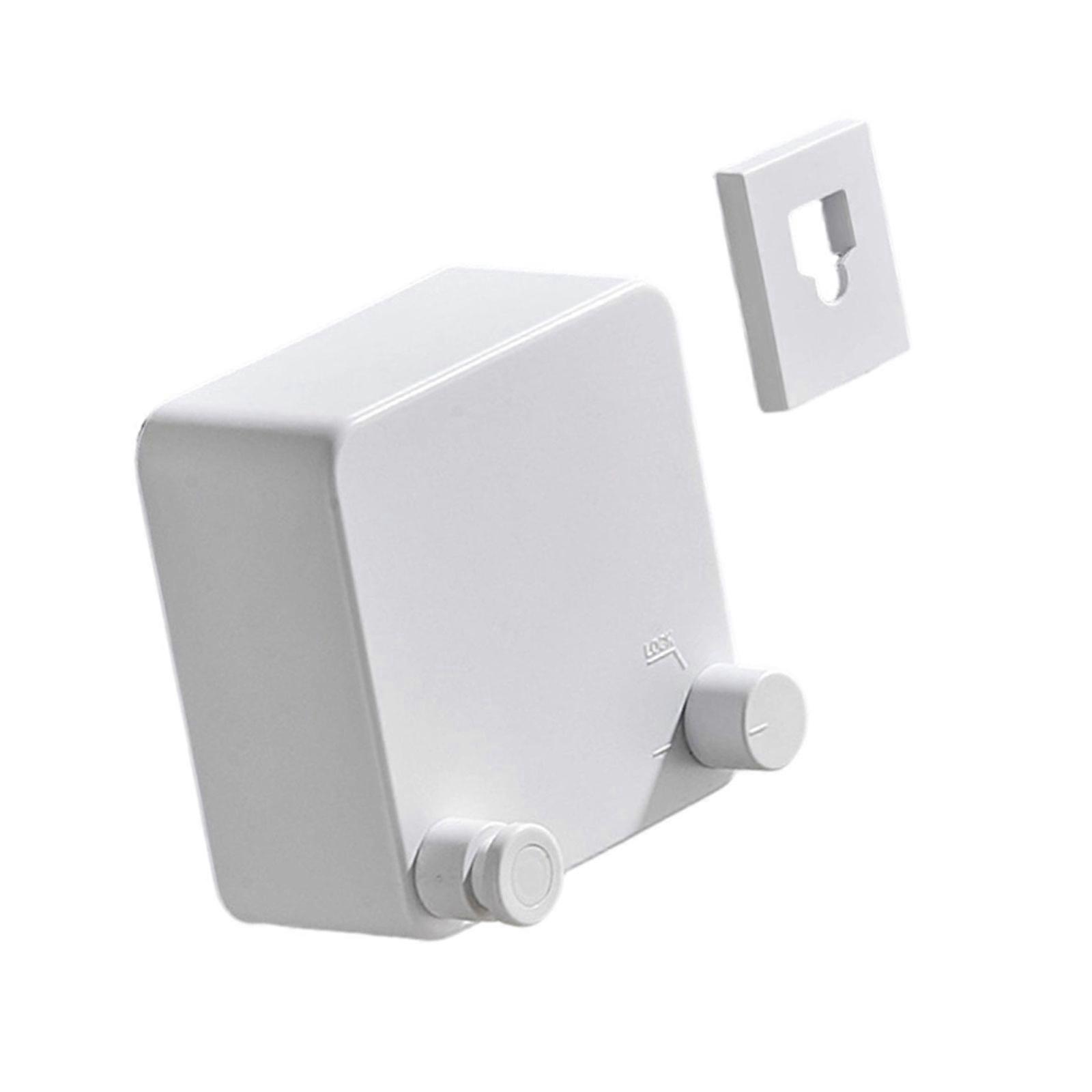 Adjustable Clothesline Plastic Cord Large Capacity Concealable Laundry Drying Systems  White