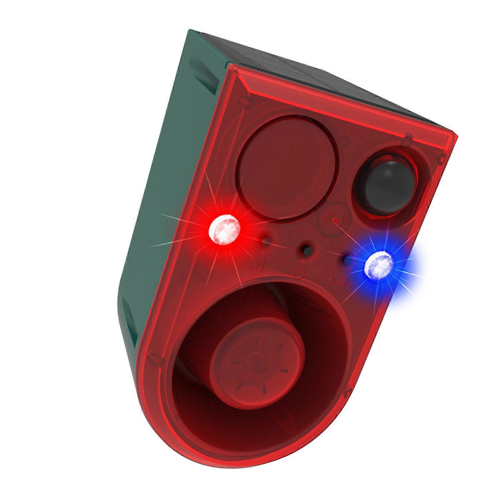 Multiple Sound Option Alarm 13 Preloaded Tones Recording Function Motion Detection Customizable Alerts for Security  Red