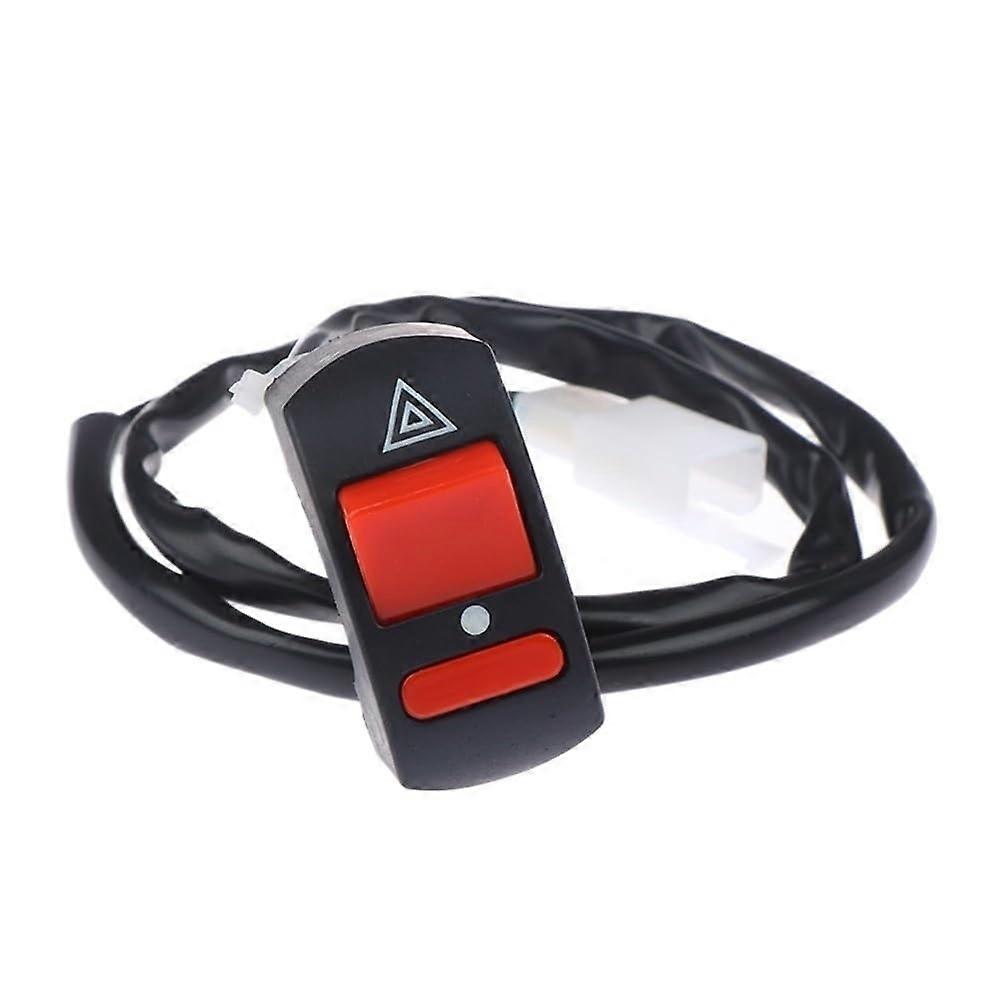 Motorcycle Handlebar Switch Universal 12V ON OFF Kill Switch Easy Control for Motorbike Black