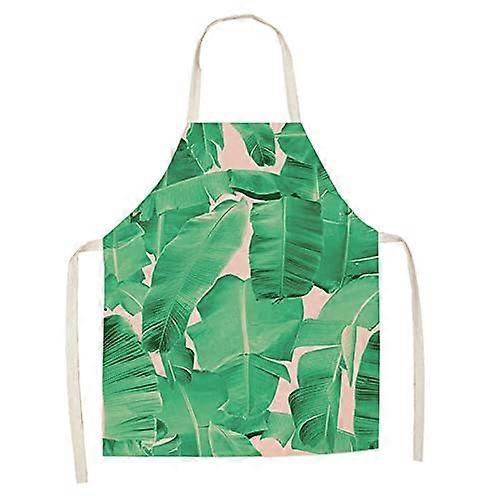 Waterproof Cotton Linen Chef Apron with Adjustable Neck Strap for Kitchen Baking Gardening