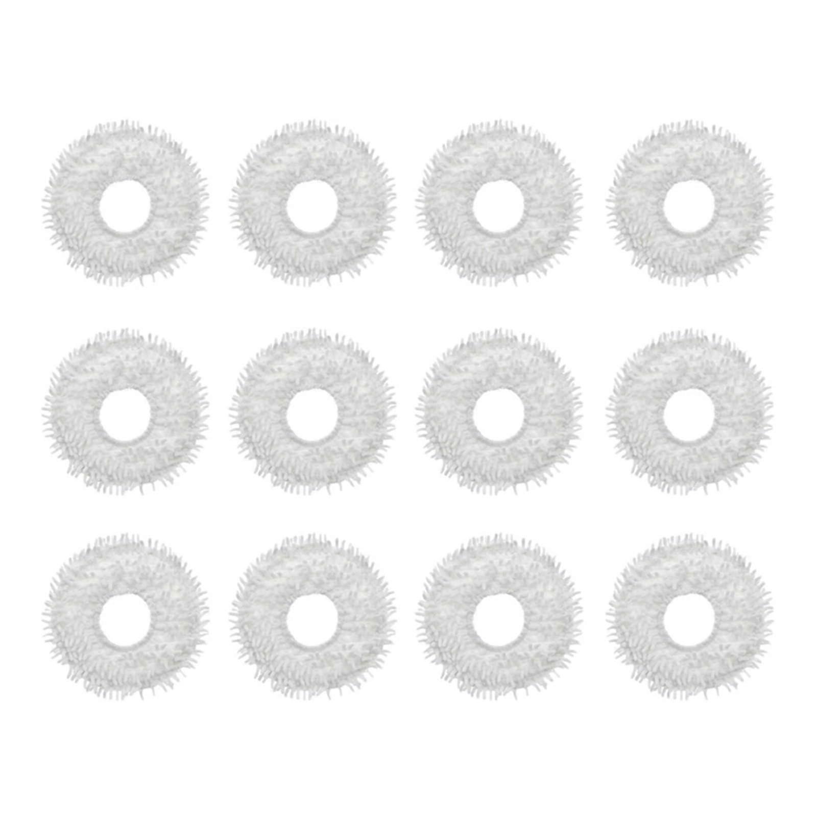 Robot Vacuum Mop Pads for Dreame Bot W10/W10 Pro, 12Pack Washable Replacements for Scratch Floors
