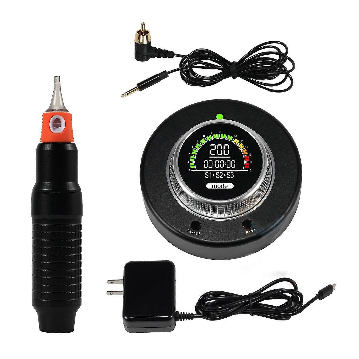 SMP Scalp Micropigmentation Machine with LED Screen Timer Memory Control Permanent Makeup Tattoo Set 1