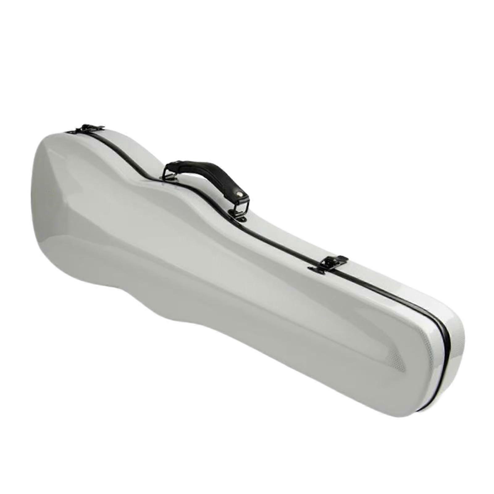 4/4 Violin Case Lightweight Carbon Fiber Shell Waterproof Hard Case with Shoulder Straps