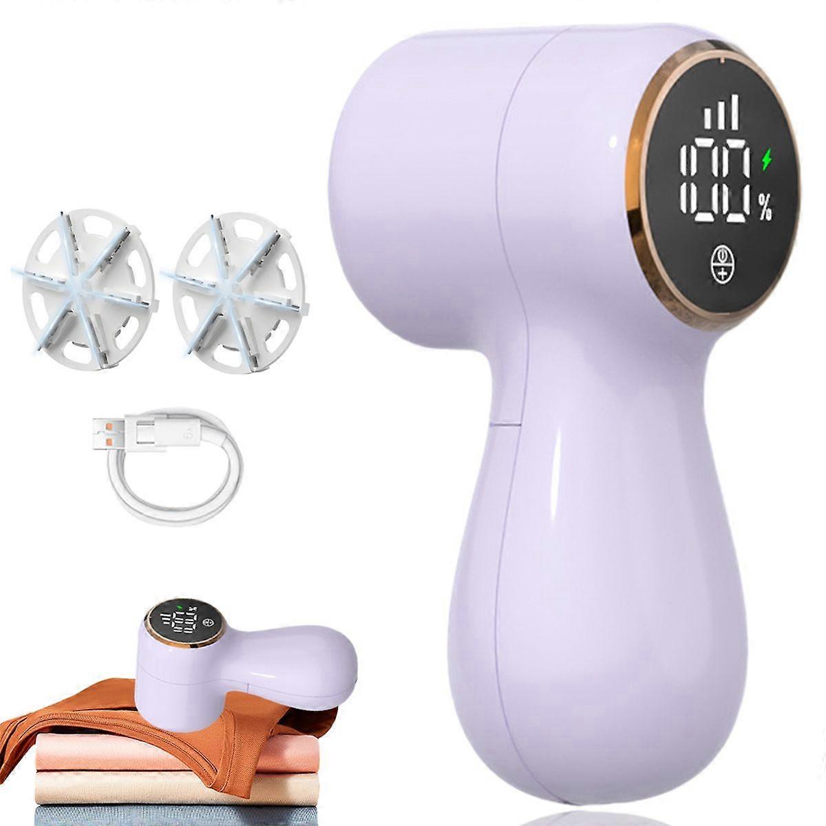 Rechargeable lint remover for sweaters, digital display