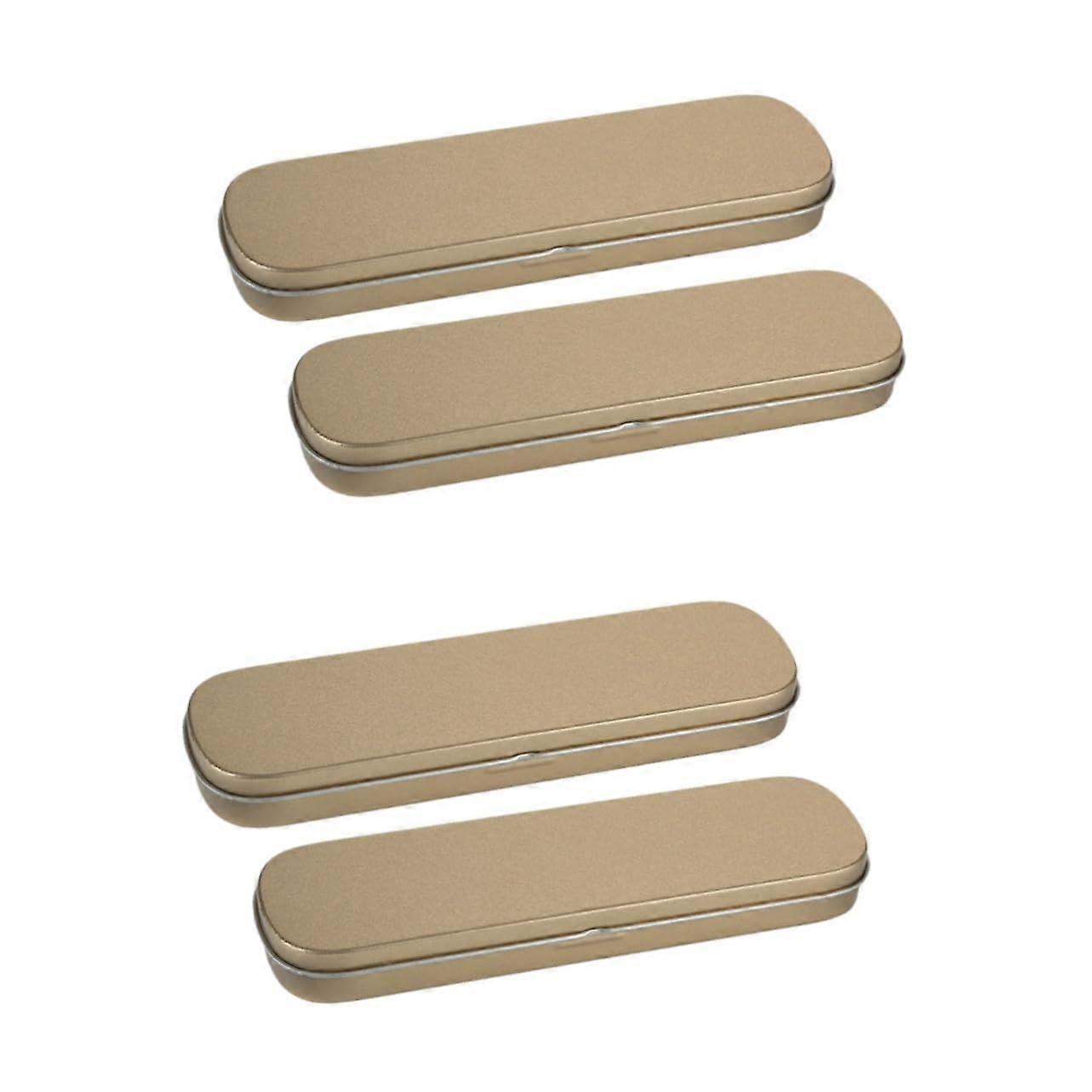 Pencil Case Set with Ergonomic Sponge Insert, Durable Tinplate Shell for School and Office