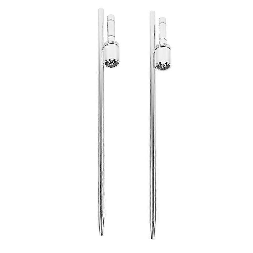 Stainless Steel Flag Pole Fixed Spike for Yard Use 2Pcs Ground Stake
