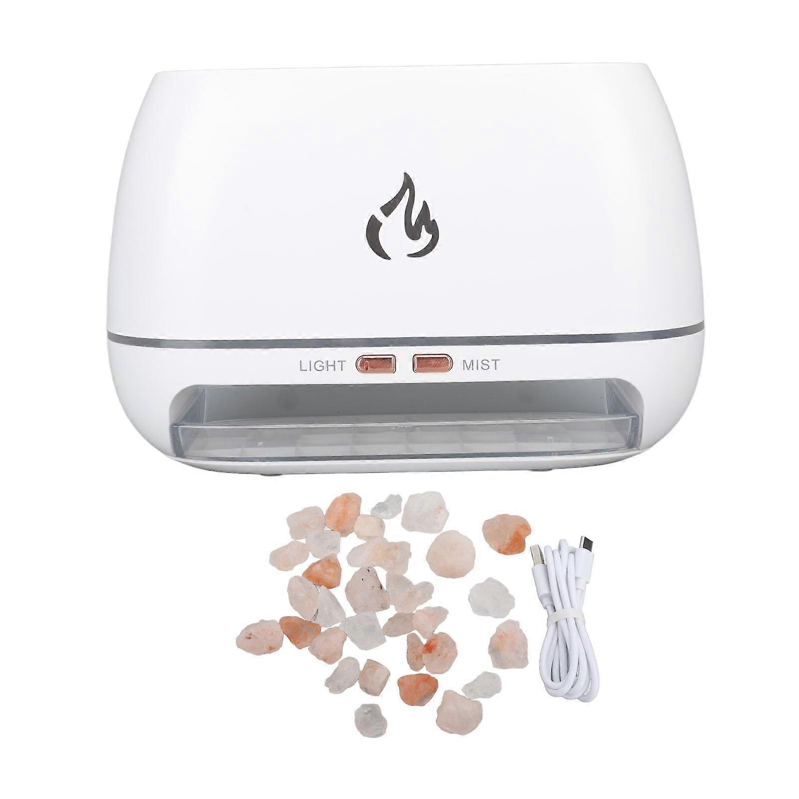 Essential Oil Diffuser 200ml Flame Effect Humidifier with Realistic Fire Light and Quiet Operation