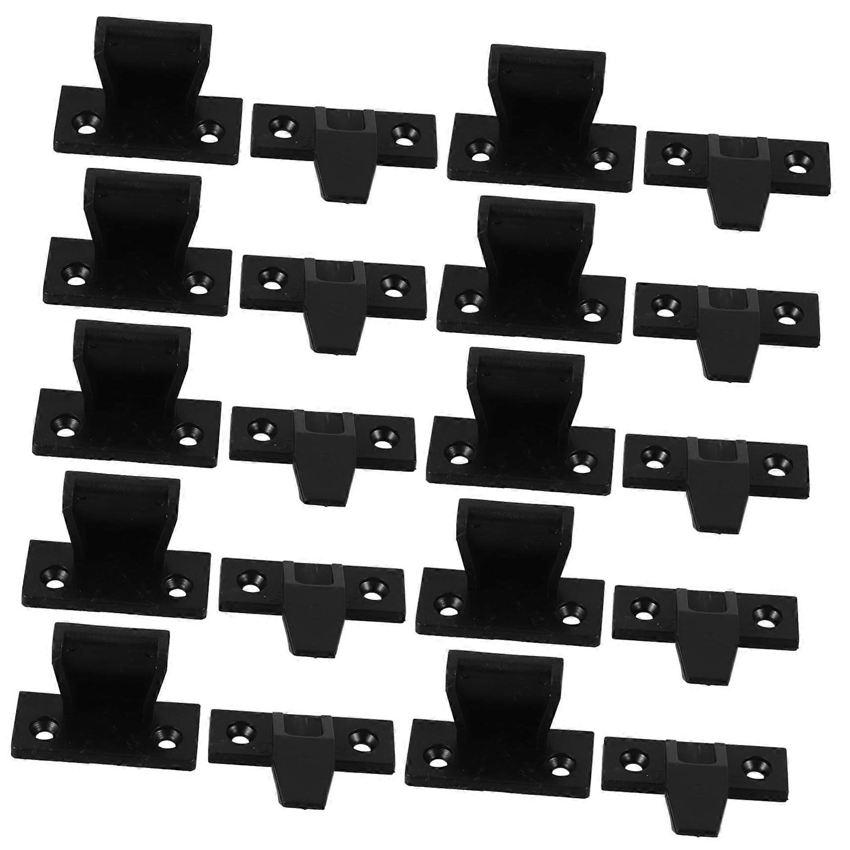 Drawer Slides with Plastic Rail Clamps and Stops for Cabinets, Precise Alignment, Smooth Glide