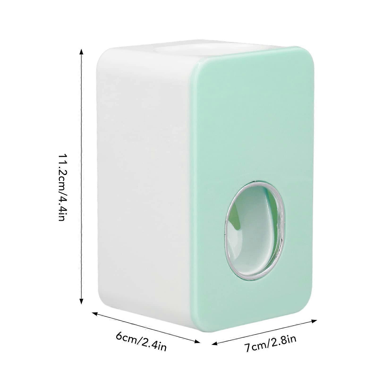 Automatic Toothpaste Dispenser Wall Mounted for Bathroom with Controlled Dispensing, Green