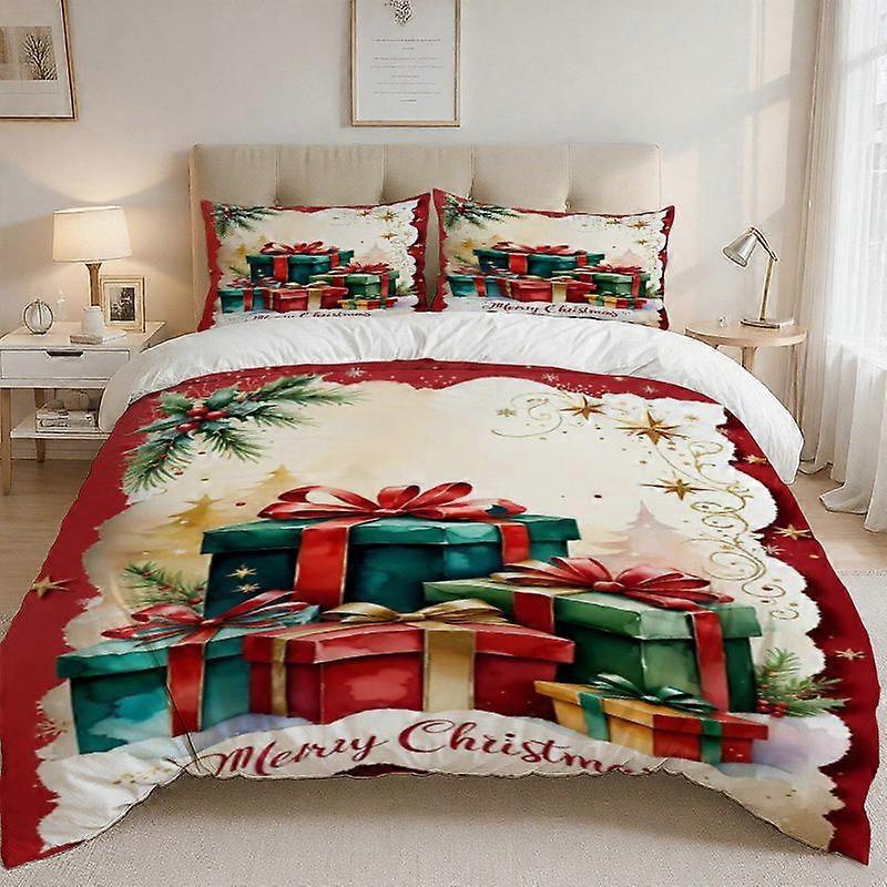 Christmas Printed Bedding Set Soft and Breathable