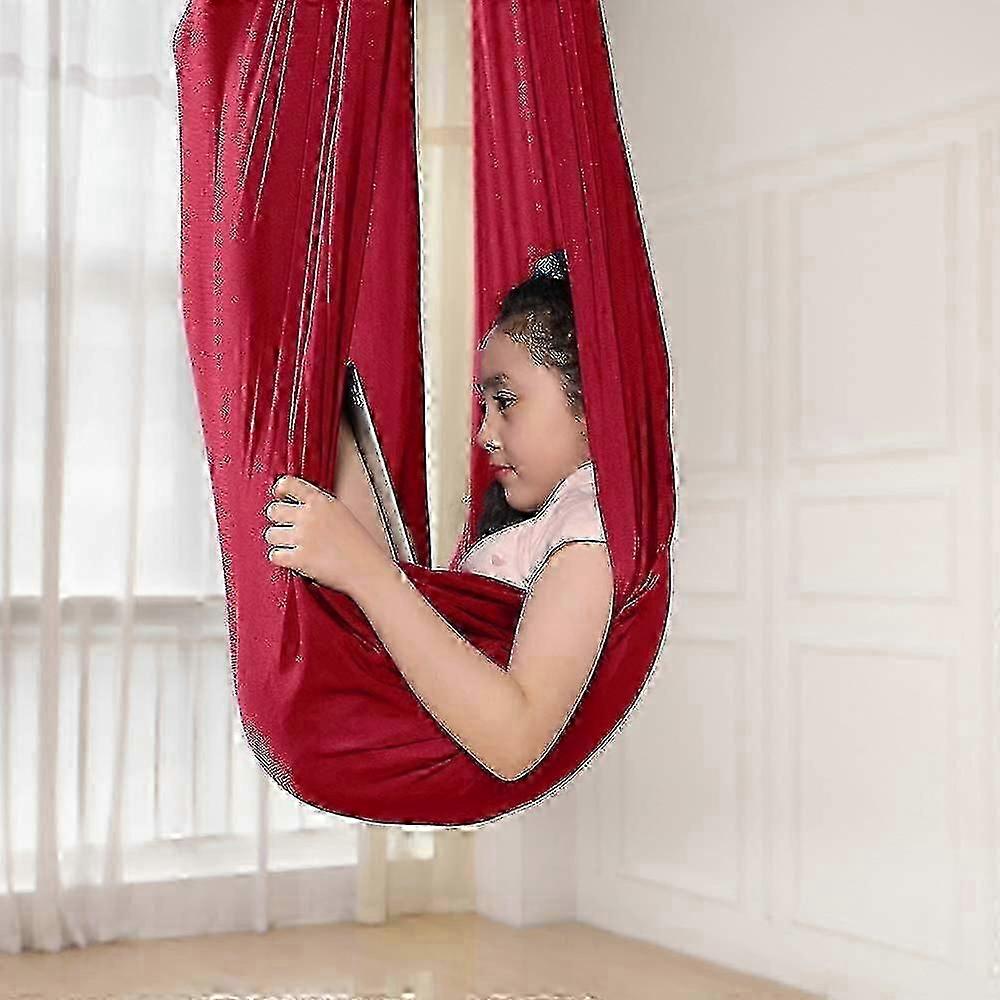 Children's Swinging Hammock,indoor Swing Elastic Hammock Sensory Swing
