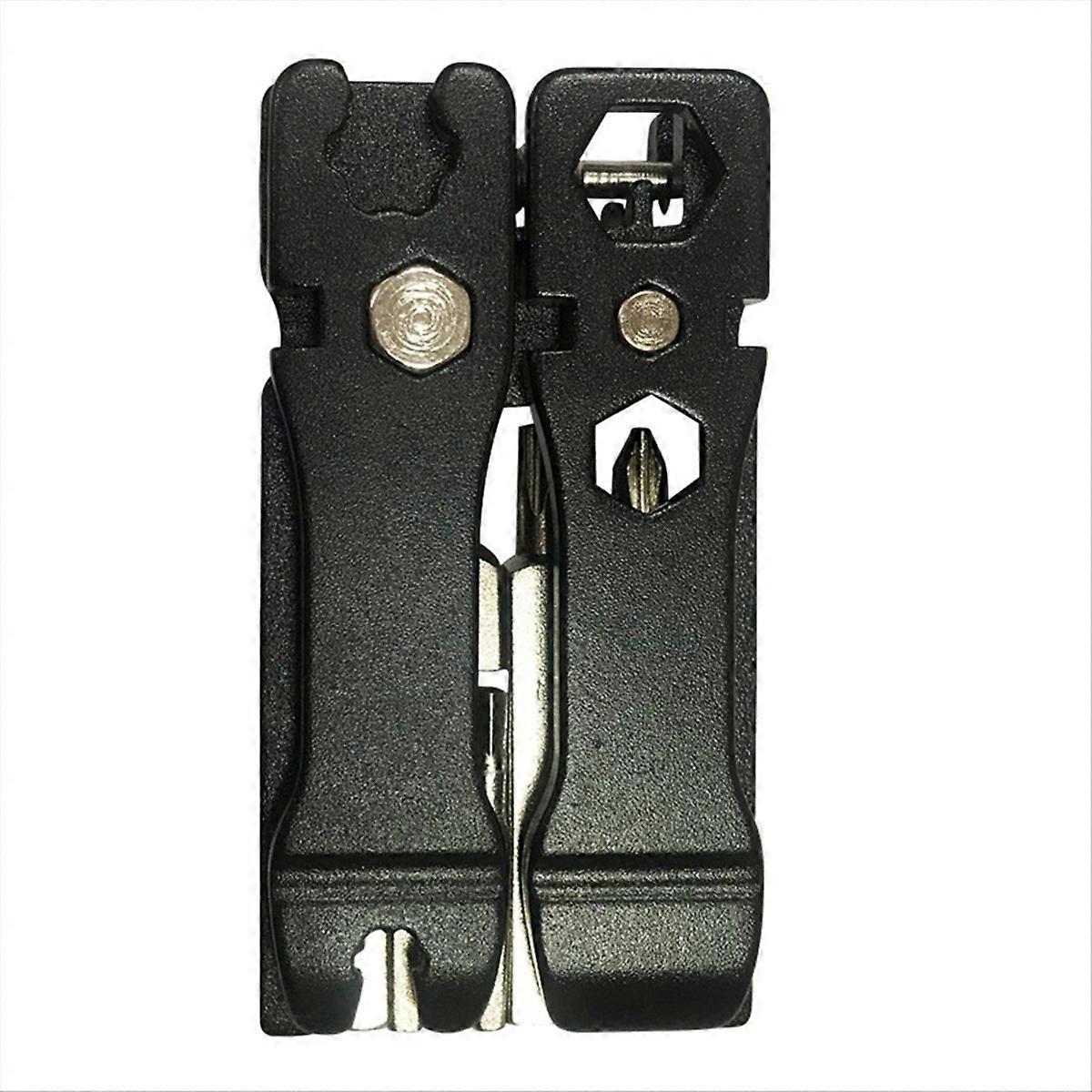 Black Multifunctional Bike Repair Tool Kit