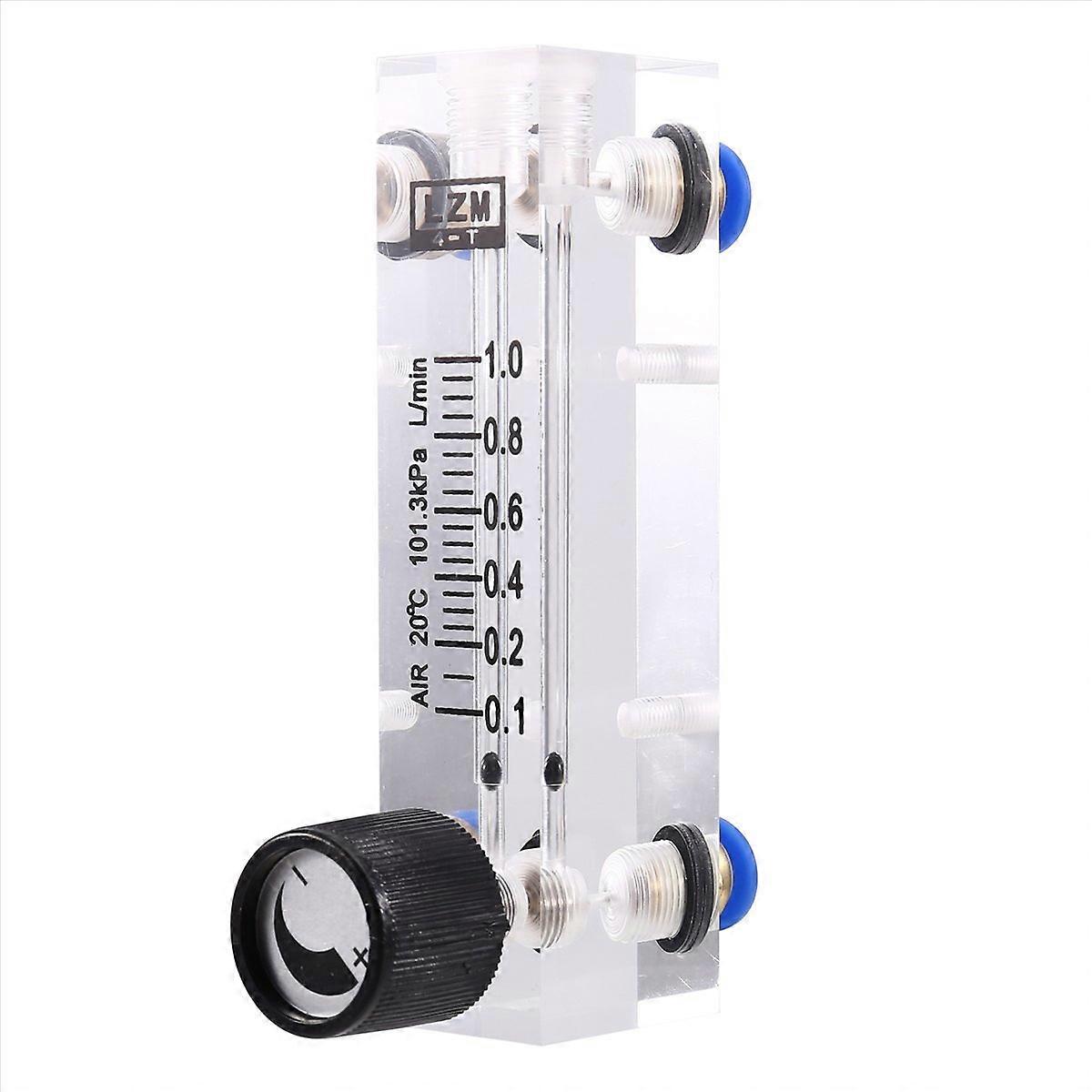 0.1-1L/MIN Acrylic Variable Area Flow Meter Air Flow Rate Controller