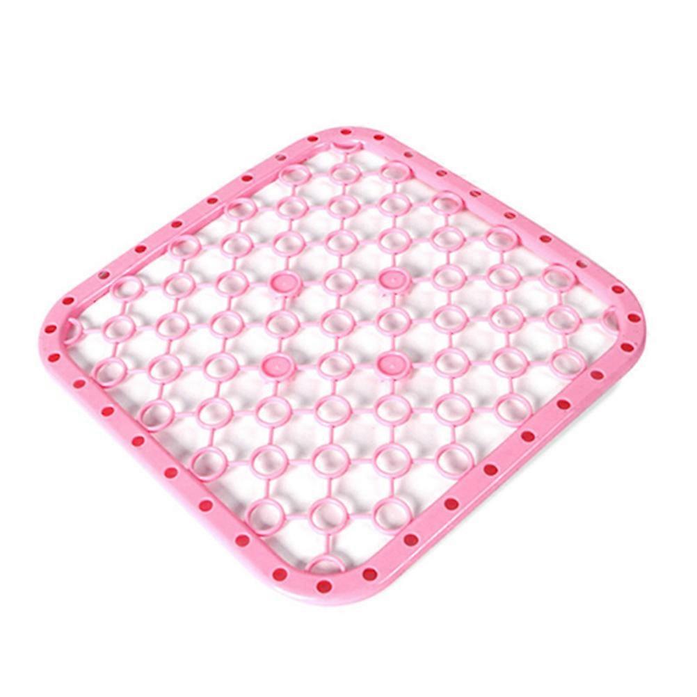 Sink Debris Filter Mat for Kitchen Use Insulation Pad 2Pcs Pink