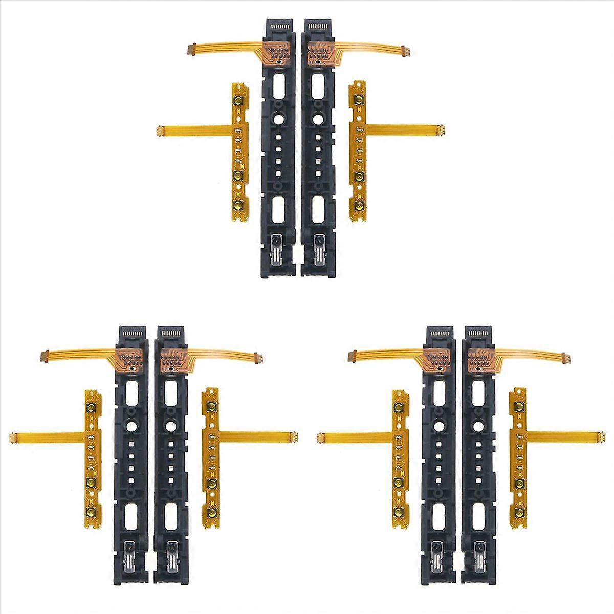 3X Replacement LR Slide Left Right Slider Rail with SL Flex Cable for Switch NS Joycon Controller