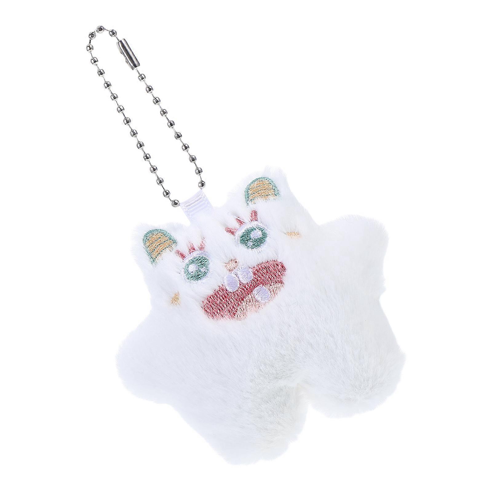 Fashionable Plush Keychain for Backpack Soft Keyring Accessory