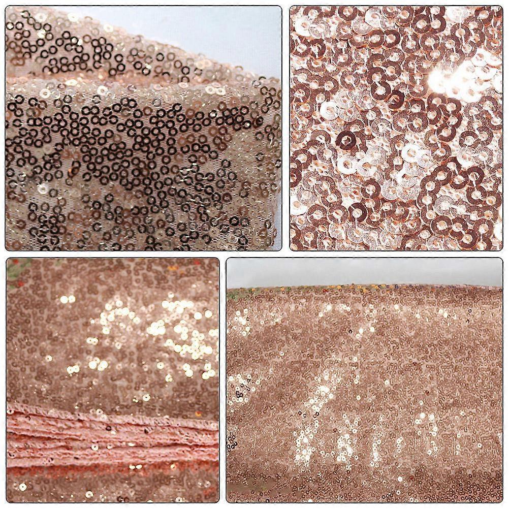 Wedding Table Cover Embroidery Tablecloth for Protective Using 1Pcs Pink